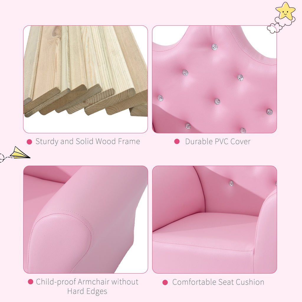 Kids Sofa Set with Footstool