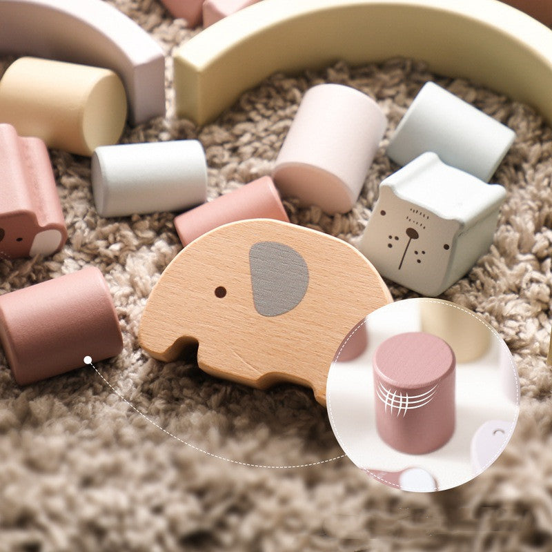 Educational Toy Wooden Elephant Balance